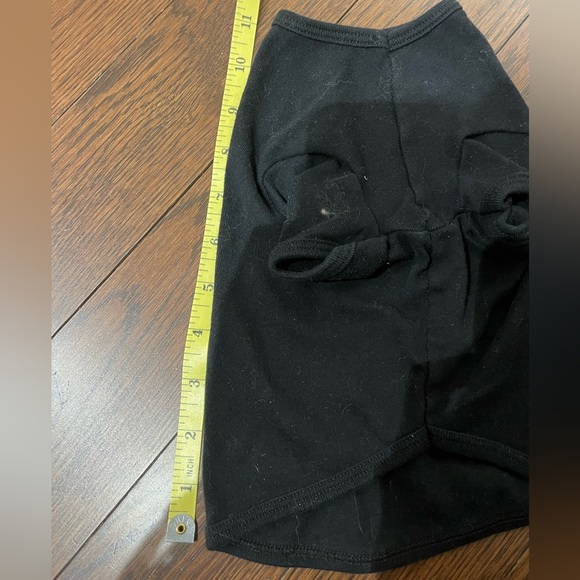 Black Dog Shirt with silver bedazzled heart - Picture 6 of 6